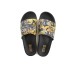 Versace Jeans Couture Ciabatta nera con stampa Logo Couture