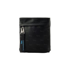 HARMONT&BLAINE TRACOLLA NERO IN ECOPELLE DA UOMO INTERAMENTE LOGATA 