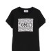 MOSCHINO T-SHIRT IN COTONE BLACK UNISEX A MANICA CORTA CON LOGO LETTERING WHITE
