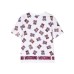 Moschino MAXI T-SHIRT IN COTONE A MANICA CORTA BIANCA CON TEDDY BEAR ALL OVER 