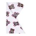 Moschino MAXI T-SHIRT IN COTONE A MANICA CORTA BIANCA CON TEDDY BEAR ALL OVER 