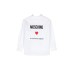 Moschino CAMICIA IN COTONE BIANCA CON LOGO LETTERING 