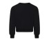 MOSCHINO FELPA A GIROCOLLO IN COTONE BLACK CON LOGO LETTERING E TEDDY BEAR 