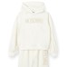 MOSCHINO COMPLETO FELPA+PANTALONE IN COTONE WHITE
