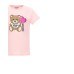 MOSCHINO T-SHIRT IN COTONE A MANICA CORTA PINK CON LOGO LETTERING E TEDDY BEAR