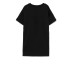 MOSCHINO ABITO IN COTONE A MANICA CORTA BLACK CON LOGO LETTERING E TEDDY BEAR