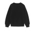 MOSCHINO FELPA A GIROCOLLO IN COTONE BLACK UNISEX CON LOGO LETTERING E TEDDY BEAR