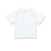 MOSCHINO MAXI T-SHIRT IN COTONE WHITE A MANICA CORTA UNISEX CON LOGO LETTERING E TEDDY BEAR	