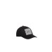 MOSCHINO CAPPELLO DA BASEBALL BLACK UNISEX CON LOGO LETTERING WHITE