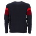 Harmont&Blaine maglioncino blu con righe 3D rosse da Uomo 