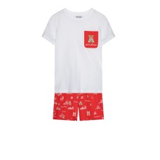 MOSCHINO COMPLETO T-SHIRT/SHORT IN COTONE UNISEX 