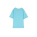 Moschino MAXI T-SHIRT AZZURRA A MANICA CORTA IN COTONE CON LOGO LETTERING E TEDDY BEAR