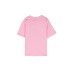 Moschino MAXI T-SHIRT ROSA A MANICA CORTA IN COTONE CON LOGO LETTERING E TEDDY BEAR 