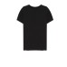 MOSCHINO T-SHIRT UNISEX IN COTONE A MANICA CORTA BLACK CON LOGO LETTERING WHITE