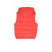 Moschino GILET ROSSO IMBOTTITO CON  STAMPA TEDDY BEAR E LOGO LETTERING