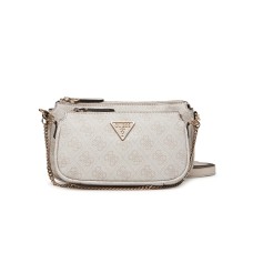 GUESS NOELLE BORSA DOPPIA A MANO CON LOGO "4G" ALL-OVER 