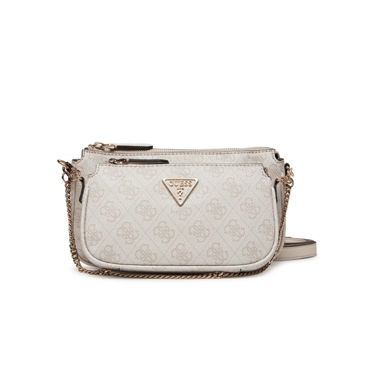 GUESS NOELLE BORSA DOPPIA A MANO CON LOGO "4G" ALL-OVER 