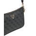 GUESS ECO ERICA BORSA A SPALLA NERA CON LOGO ALL-OVER 
