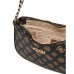 GUESS EVELUNE BORSA A SPALLA MOCHA LOGO ALL-OVER