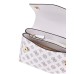 GUESS DORYS BIANCA A TRACOLLA ROSA CON LOGO ALL-OVER
