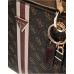 GUESS NOELLE TOTE BAG A SPALLA LOGATA MARRONE A CONTRASTO