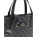 GUESS IZZY TOTE BORSA A SPALLA NERA 4G LOGO ALL-OVER 