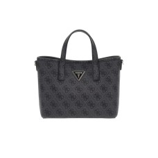 GUESS LATONA MINI TOTE BORSA A MANO 4G LOGO ALL-OVER NERA