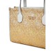 GUESS BORSA SILVANA TOTE IN PAGLIA CON LOGO ALL-OVER
