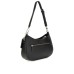 GUESS NOELLE BORSA A SPALLA NERA CON BANDA A CONTRASTO 