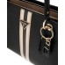 GUESS NOELLE TOTE BAG A SPALLA NERA CON BANDA A CONTRASTO 