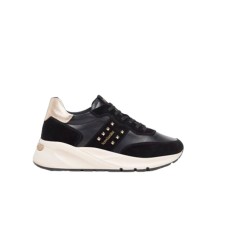 Nero Giardini Sneakers nera in suede e leather 