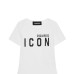 Dsquared2 Body in cotone Bianco a manica corta con logo DSQUARED2 ICON