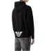 Emporio Armani Felpa Nera in double jersey con cappuccio