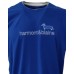 Harmont&Blaine T-Shirt azzurra in cotone a manica corta con logo lettering a rilievo