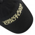 VERSACE JEANS COUTURE CAPPELLO BASEBALL UNISEX BLACK CON LOGO LETTERING GOLD RICAMATO