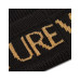 VERSACE JEANS COUTURE CAPPELLO UNISEX BLACK CON LOGO LETTERING GOLD