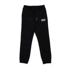 Diesel Pantalone sportivo Nero in cotone