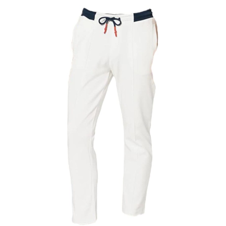 La Martina Pantalone Jogger da uomo Bianco in cotone elasticizzato