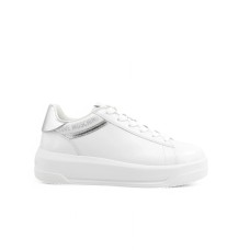 LOVE MOSCHINO SNEAKERS BIANCA E ARGENTO DA DONNA 