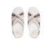 LOVE MOSCHINO SANDALO WHITE CON FASCE IN NASTRO E LOGO LETTERING