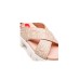 Love Moschino Sandalo Rosa da Donna con Logo all over