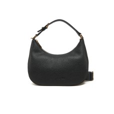 LOVE MOSCHINO BORSA A MANO DA DONNA NERA CON LOGO TONO SU TONO 