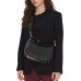 LOVE MOSCHINO BORSA A MANO DA DONNA NERA CON LOGO TONO SU TONO 