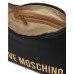 LOVE MOSCHINO BORSA NERA A SPALLA IN ECOPELLE CON LOGO ORO LETTERING  