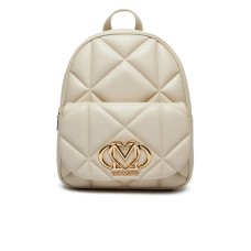 LOVE MOSCHINO ZAINO BEIGE IN ECOPELLE EFFETTO TRAPUNTATO DA DONNA 