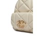 LOVE MOSCHINO ZAINO BEIGE IN ECOPELLE EFFETTO TRAPUNTATO DA DONNA 