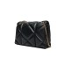 LOVE MOSCHINO BORSA NERA A SPALLA CON LOGO LETTERING ORO