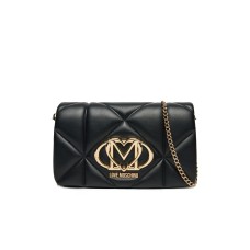 LOVE MOSCHINO BORSA NERA DA DONNA TRAPUNTATA A TRACOLLA 