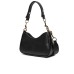 LOVE MOSCHINO BORSA NERA IN VERA PELLE A SPALLA CON CIONDOLO LOVE MOSCHINO 