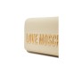 LOVE MOSCHINO BORSA BEIGE A TRACOLLA CON LOGO LETTERING ORO 